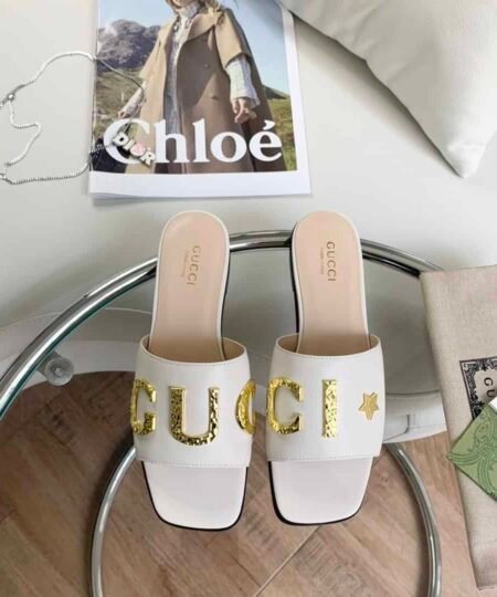 Gucci Women's 'Gucci' Slide White For Women GG ?694858 C9D00 9022