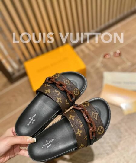 Alternative view of Louis Vuitton LV Sunset Flat Comfort Mule Black/Brown For Women LV