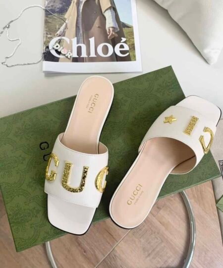 Alternative view of Gucci Women's 'Gucci' Slide White For Women GG ?694858 C9D00 9022