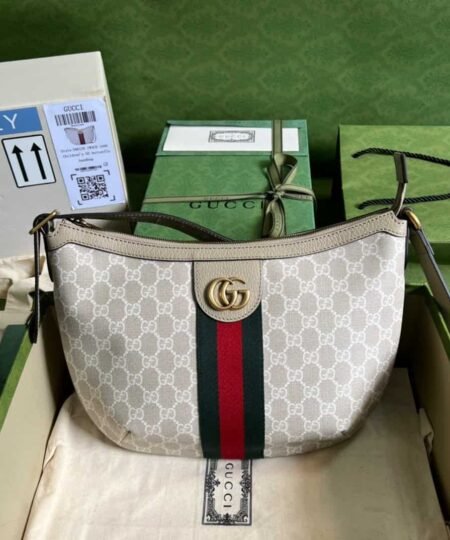 Gucci Ophidia GG Small Shoulder Bag Beige For Women, Women's Bags 11.8in/30cm GG 598125 UULAT 9682