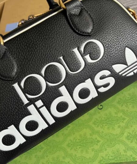 Alternative view of Gucci x Adidas Mini Duffle Bag Black 12.4in/32cm GG 702397 U3ZCT 8726