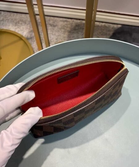 Alternative view of Louis Vuitton Cosmetic Pouch PM Damier Ebene Canvas For Women, Travel Bags 7.5in/19cm LV N47516