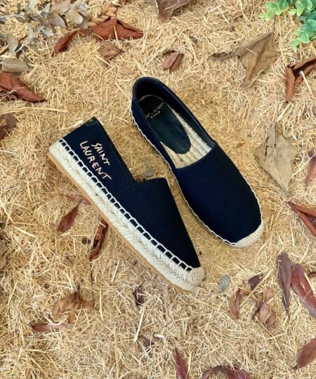 Alternative view of Saint Laurent Women's Saint Laurent Embroidered Espadrilles Black For Women YSL