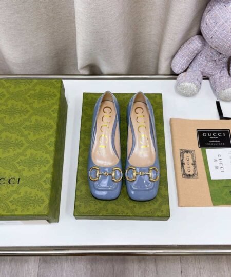 Gucci Women's Ballet Flat With Horsebit Jade Green For Women GG