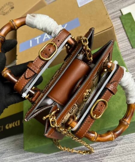 Alternative view of Gucci Diana Mini Tote Bag Beige For Women, Women's Bags 7.9in/20cm GG