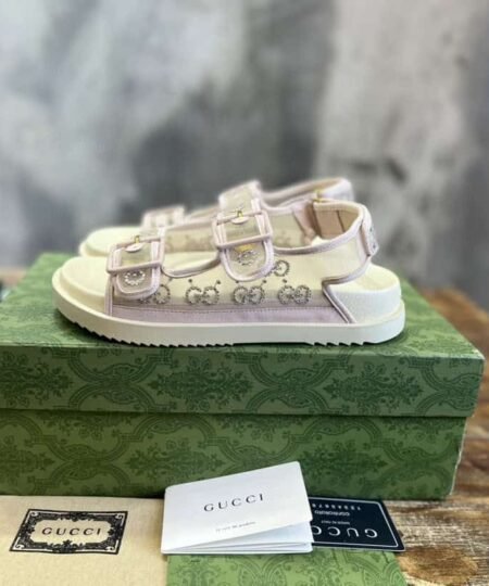 Alternative view of Gucci GG Sandal With Crystals White For Women