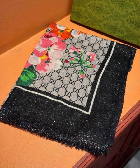 Alternative view of Gucci Floral Cashmer Scarf 200cm/79in For Women