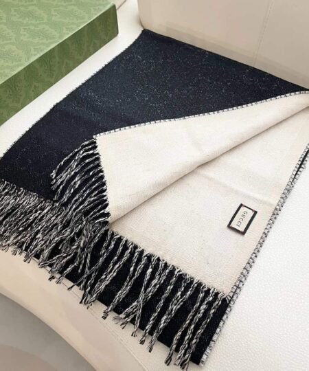 Alternative view of Gucci Interlocking Scarf Two Toned 195cm/77in For Women