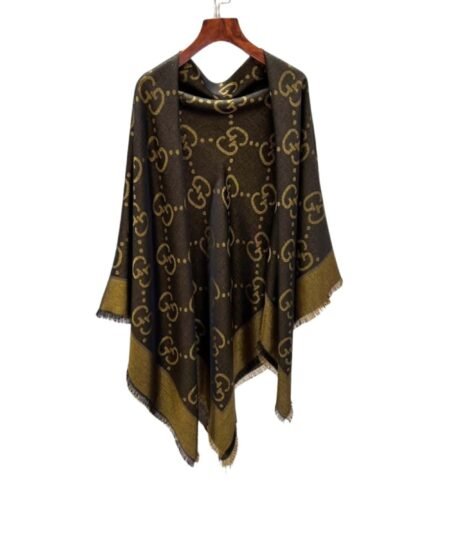 Gucci GG Jacquard Scarf Green 140cm/55in For Women