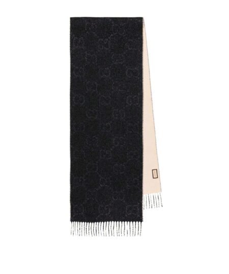 Gucci Interlocking Scarf Two Toned 195cm/77in For Women