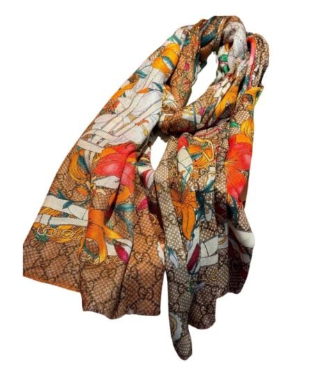 Gucci Flora Scarf Floral Pattern 200cm/79in For Women