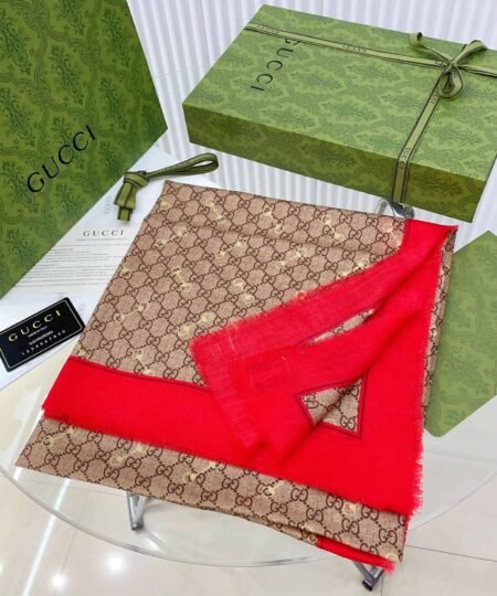 Alternative view of Gucci Horsebit Cashmere Square Scarf Beige 140cm/55in For Women