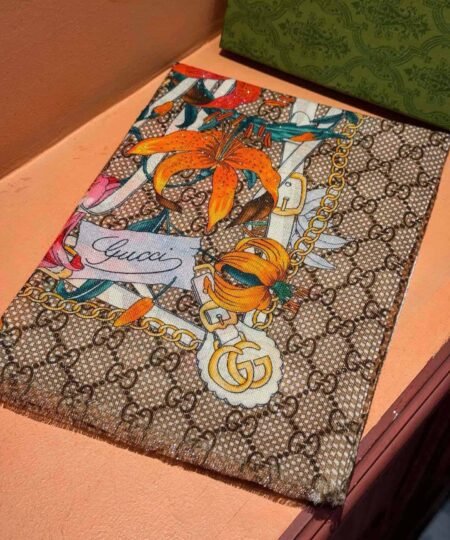 Alternative view of Gucci Flora Scarf Floral Pattern 200cm/79in For Women