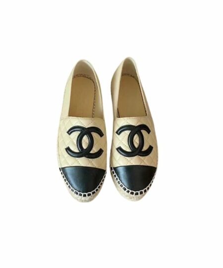 Chanel Espadrilles Beige/Black For Women, Women's Shoes G29762