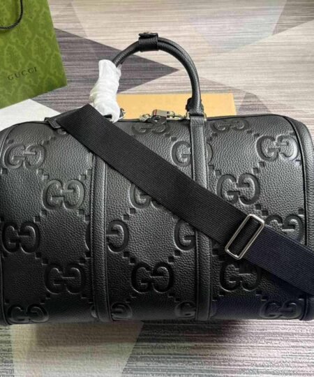 Alternative view of Gucci Jumbo Gg Small Duffle Bag Black For Men 17.7 in/45cm 725282 AABY7 1000