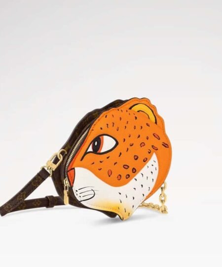 Alternative view of Louis Vuitton Wallet On Chain Leopard Orange For Women M11306 5.9in/15cm
