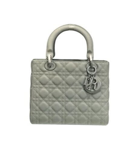 Christian Dior Medium Lady Dior Bag Grey For Women 9.5in/24cm