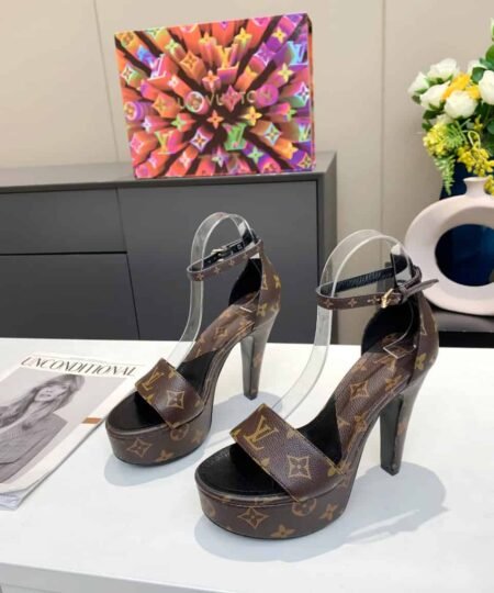 Louis Vuitton Women's Afterglow Platform Sandal Brown For Women LV