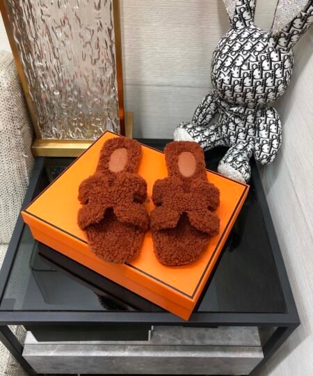 Alternative view of Hermes Oran Sandal Cognac For Women H212178Z C0355