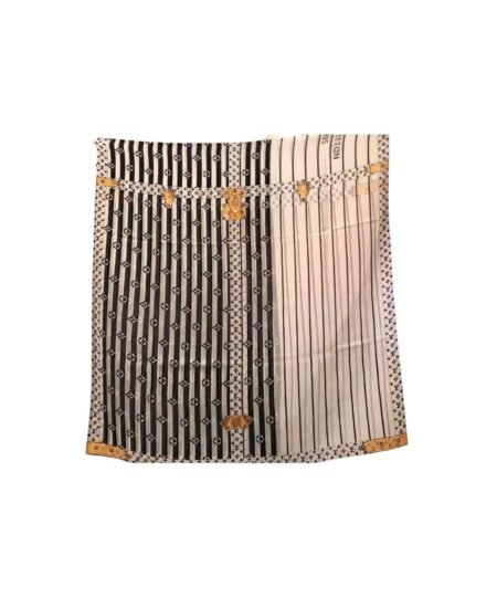 Plaid Denim Shawl White And Black For Women