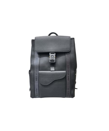 Dior Saddle Backpack Black For Men 17.7 in/45 cm