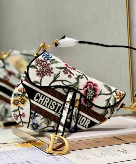 Alternative view of Christian Dior Saddle Bag White For Women 10in/25.5 cm M0446CEAU_M933