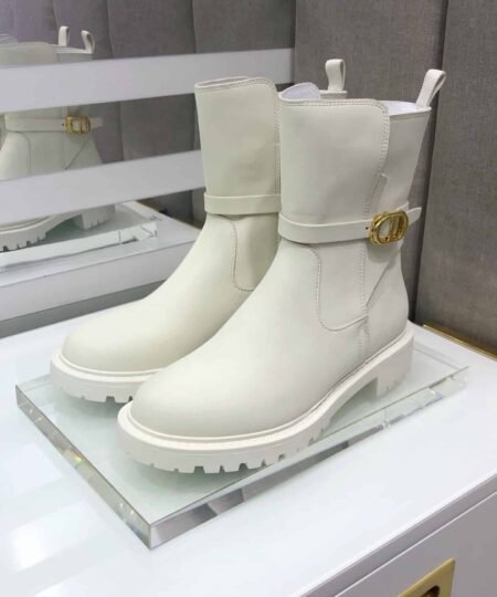 Christian Dior Women's Dior Empreinte Ankle Boot White For Women CD