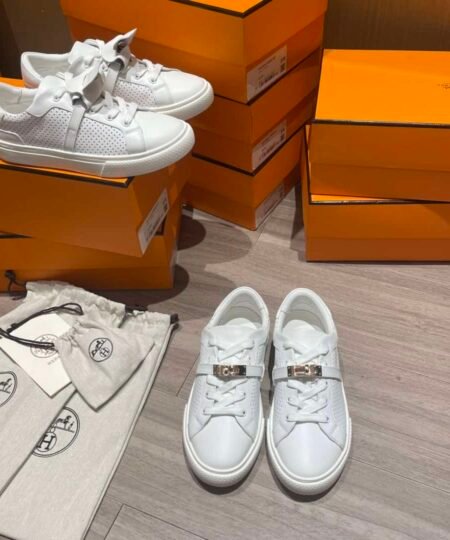 Hermes Day Sneaker White For Women H212257Z 90355