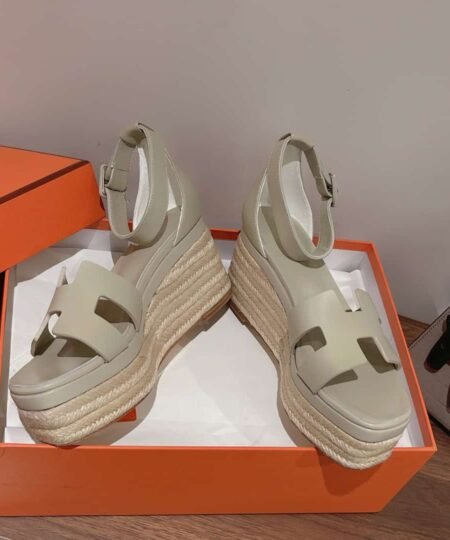 Alternative view of Hermes Doll 40 Espadrilles Dark White For Women 1.6in/4cm