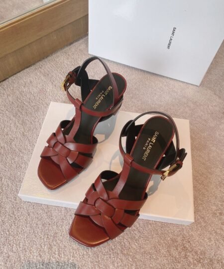 Saint Laurent Women's Tribute Sandals Red- Purple For Women YSL