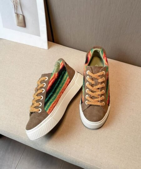 Alternative view of Dior CD Tremaine Emory Dior Denim Tears Sneakers Brown And Multicolor For Women