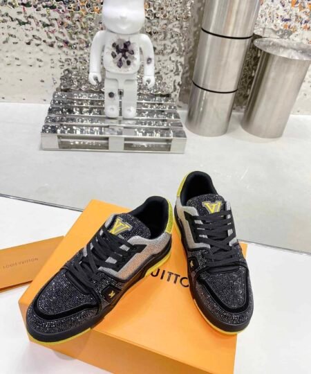 Alternative view of Louis Vuitton Women's LV Trainers Black And Yellow For Women LV