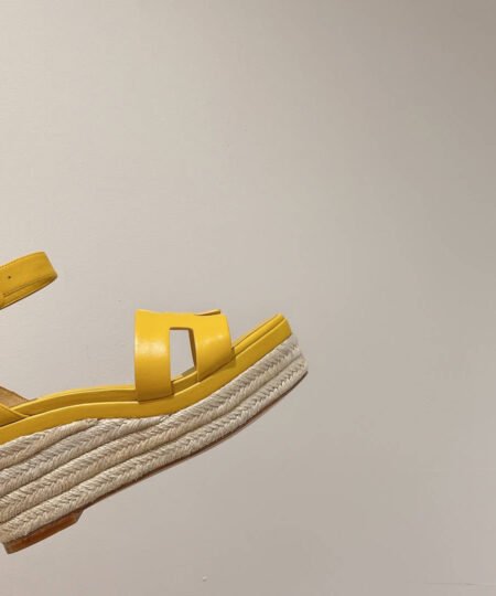 Alternative view of Hermes Doll 40 Espadrilles Yellow For Women 1.6in/4cm
