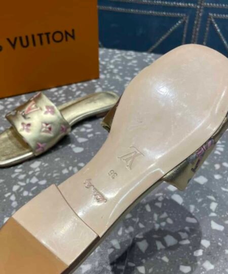 Alternative view of Louis Vuitton Women's Revival Flat Mule Gold For Women LV