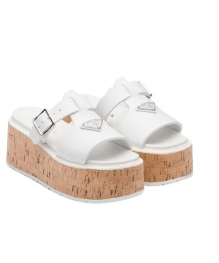 Wedge Platform Sandals White  For Women 2.9 in/ 7.5 cm 1XX641_3LLP_F0009_F_075