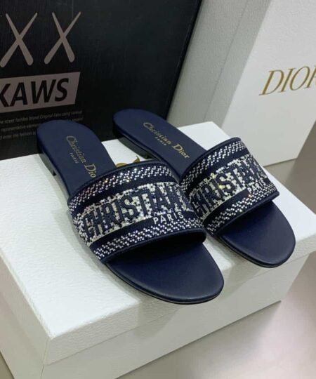 Christian Dior Women's Dway Slide Blue For Women CD KCQ166ERC_S56B