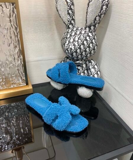 Alternative view of Hermes  Oran Sandal Blue For Women