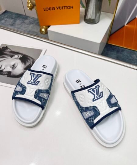 Alternative view of Louis Vuitton Women's Pool Pillow Comfort Mule Blue For Women LV