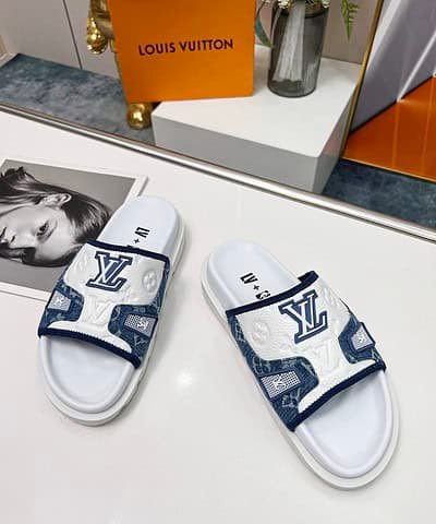 Louis Vuitton Women's Pool Pillow Comfort Mule Blue For Women LV