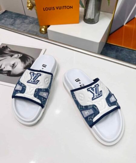 Louis Vuitton Women's Pool Pillow Comfort Mule Blue For Women LV