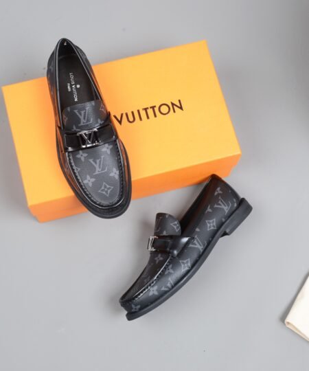 Alternative view of Louis Vuitton Monte Carlo Mocassin Monogram Canvas Black For Men LV