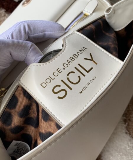 Alternative view of Dolce Gabbana Medium DG Handbag In Dauphine White For Women 10.2in/26cm DG