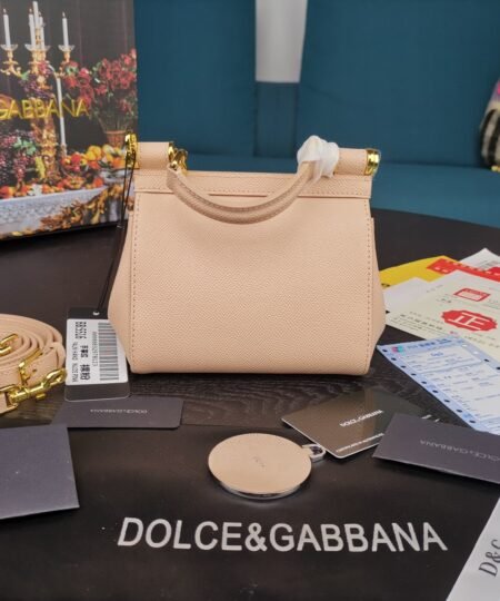 Alternative view of Dolce Gabbana Small Sicily Bag In Dauphine Pale Pink For Women 7.5in/19cm DG BB7116A100180414