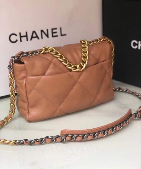 Alternative view of Chanel 19 Handbag 26cm Brown For Women AS1160