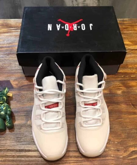 Alternative view of Nike Air Jordan 11 Retro White and Red Sneaker For Men, Men's Shoes