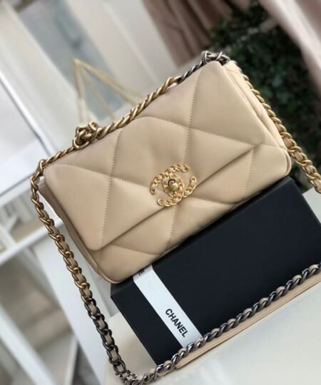Alternative view of Chanel 19 Flap Bag Beige For Women 10.1in/26cm