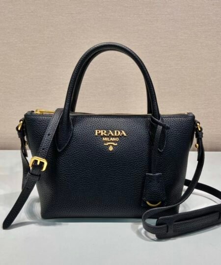 Prada Saffiano Mini Bag Black For Women, Women's Bags 9.4in/24cm