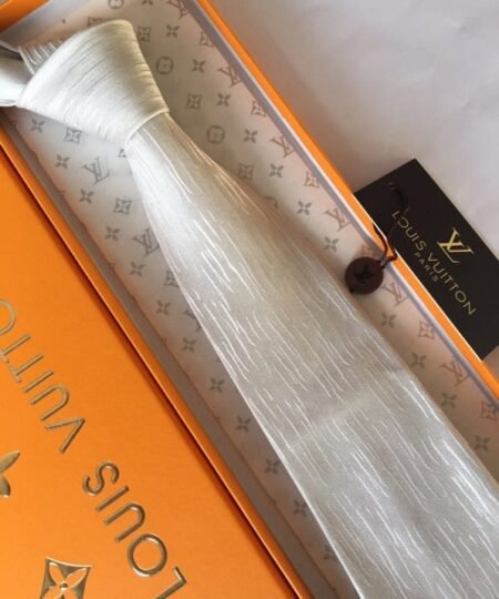 Louis Vuitton Ecu Tie White LV Men Tie