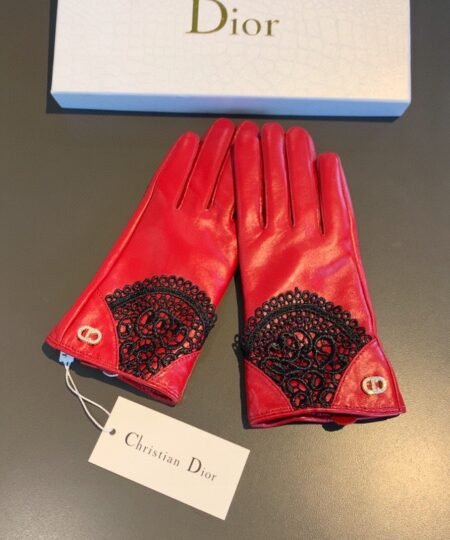 Dior Gloves In Red