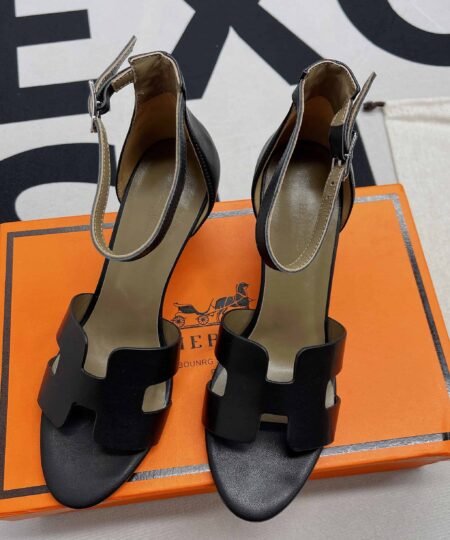 Alternative view of Hermes Legend Sandals Calfskin Leather Spring/Summer Collection Noir